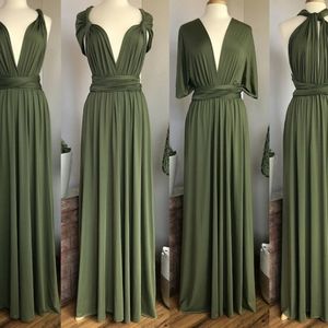 LIGHT OLIVE Convertible Infinity Dress